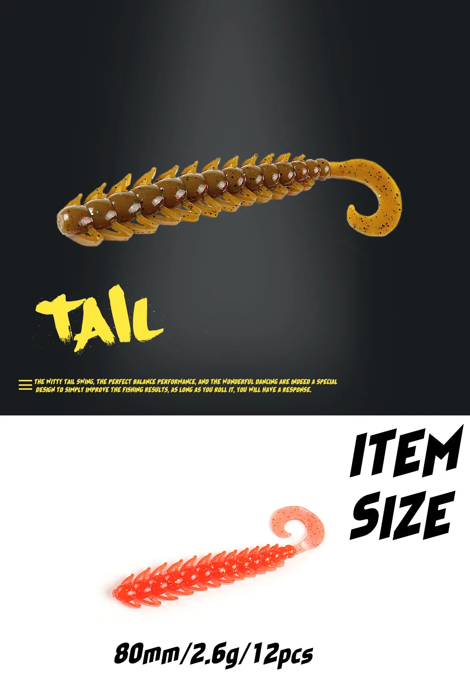 2025 New Soft Fishing Lures – 5cm (30pcs) & 8cm (12pcs) | Swimbait for Carp, Trout, Pike & Zander