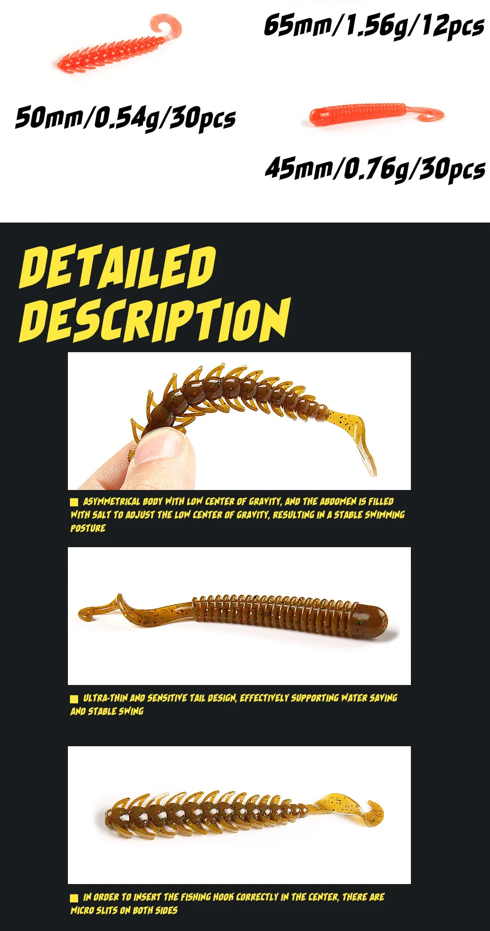Premium G-Tail Soft Baits – Irresistible Action for Big Catches