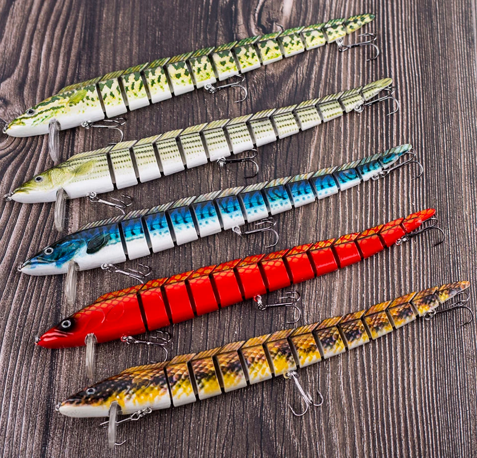 Lifelike S-Shape Jointed Swimbait – 9” 1.48oz Eel Fishing Lure | Ultimate Realistic Action for Trophy Catches