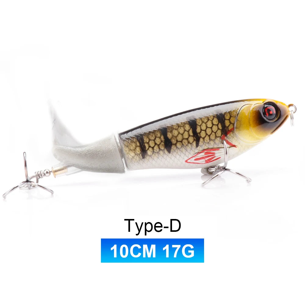 Whopper Popper Lures – Propeller Tail, Floating TopWater Baits (9g/8g/14g/17g/24g)