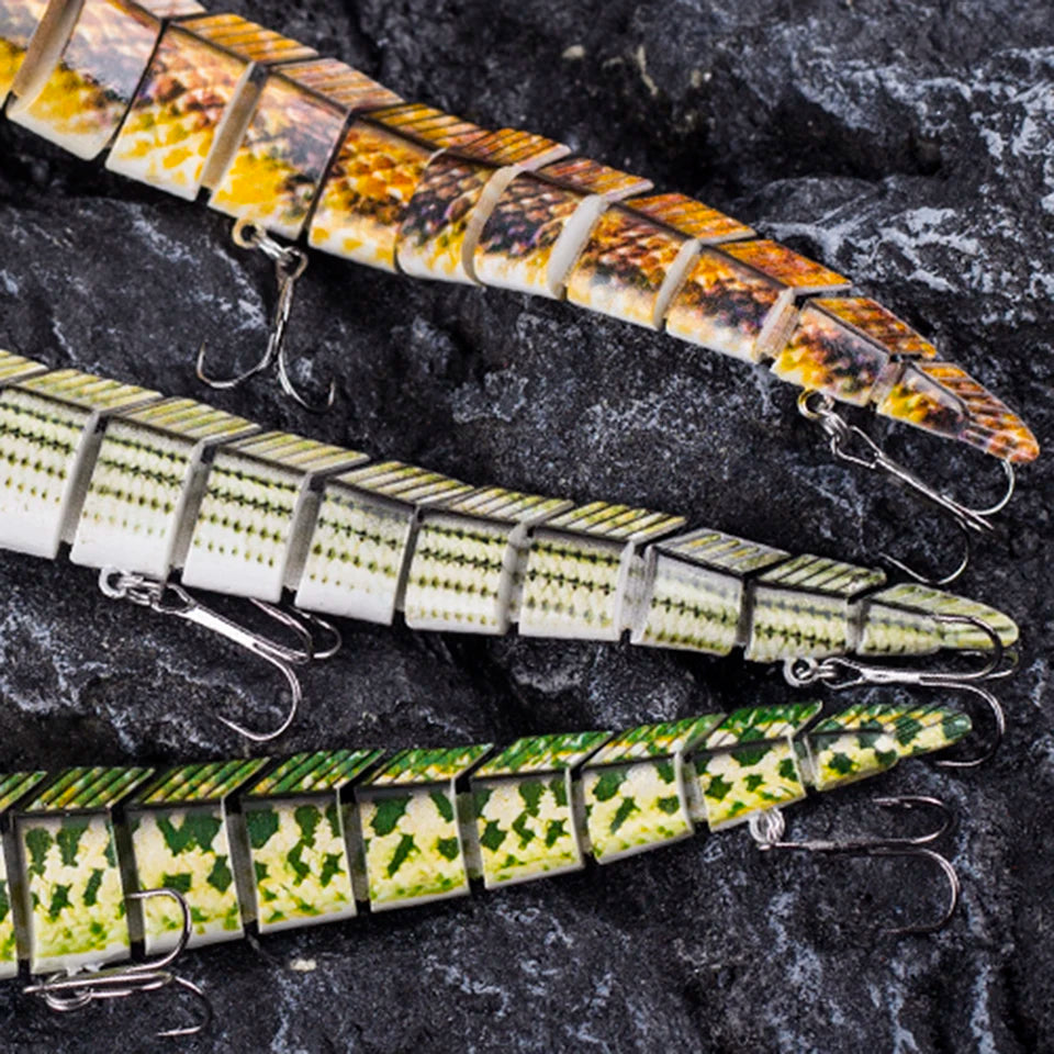 Lifelike S-Shape Jointed Swimbait – 9” 1.48oz Eel Fishing Lure | Ultimate Realistic Action for Trophy Catches