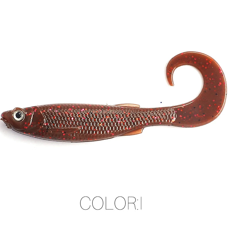 Soft Bait Fishing Lures – 5cm/6.5cm with 3D Eyes for Pike, Zander & Predator Fishing