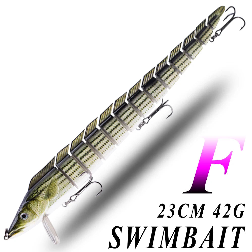 Lifelike S-Shape Jointed Swimbait – 9” 1.48oz Eel Fishing Lure | Ultimate Realistic Action for Trophy Catches