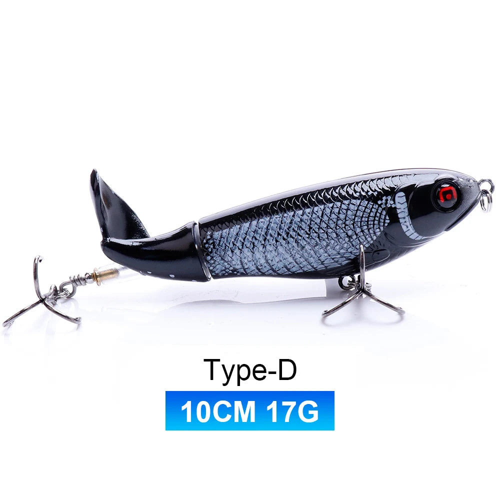 Whopper Popper Lures – Propeller Tail, Floating TopWater Baits (9g/8g/14g/17g/24g)