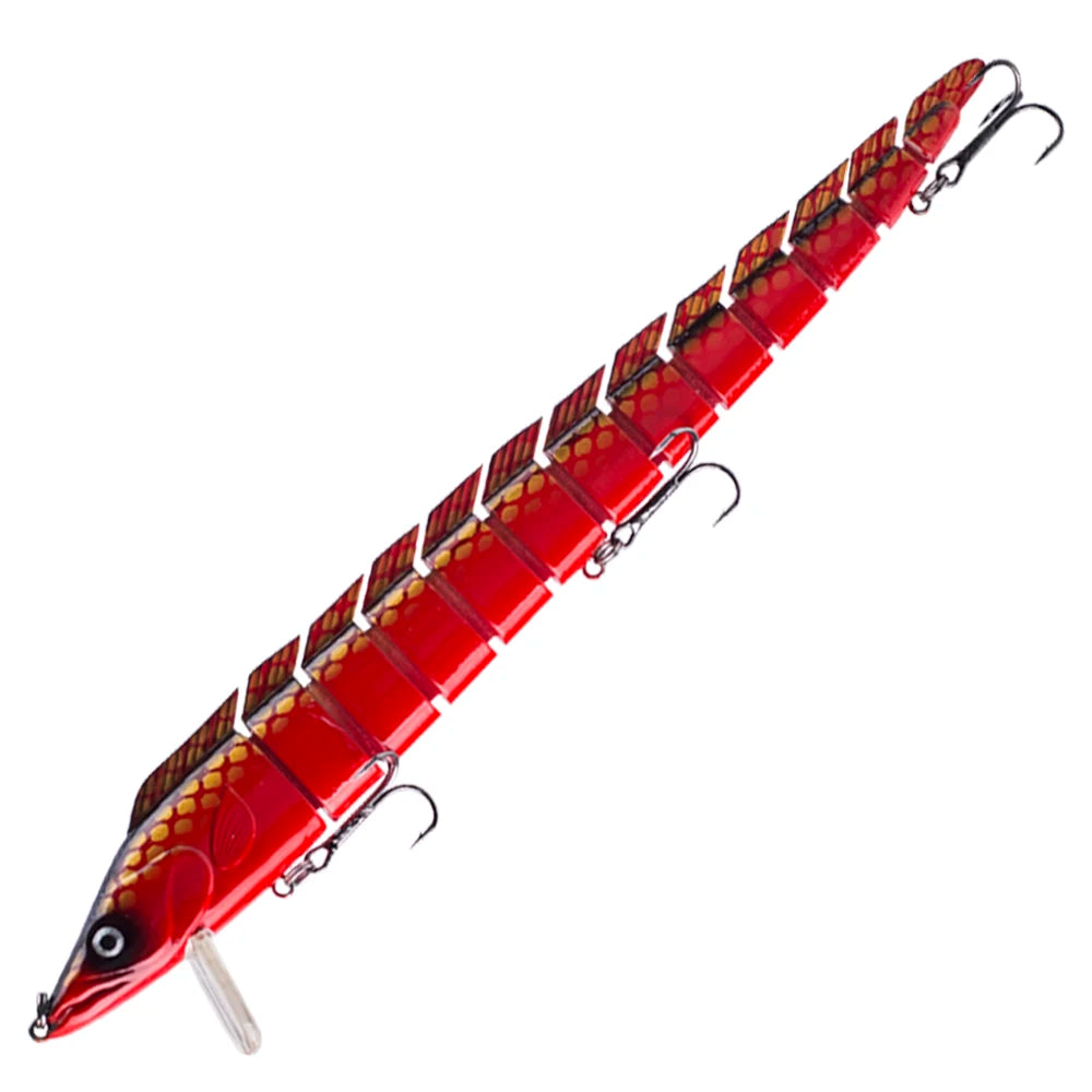 Lifelike S-Shape Jointed Swimbait – 9” 1.48oz Eel Fishing Lure | Ultimate Realistic Action for Trophy Catches