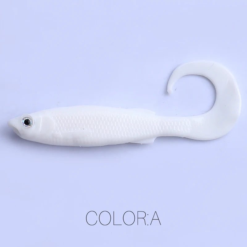 Soft Bait Fishing Lures – 5cm/6.5cm with 3D Eyes for Pike, Zander & Predator Fishing
