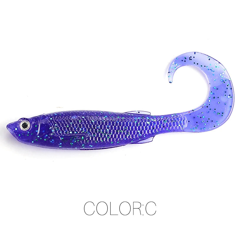 Soft Bait Fishing Lures – 5cm/6.5cm with 3D Eyes for Pike, Zander & Predator Fishing