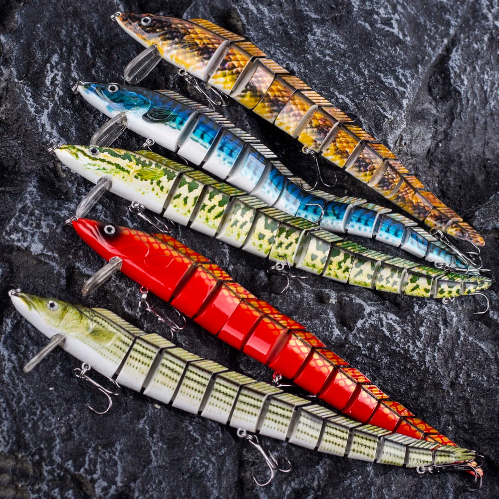 Lifelike S-Shape Jointed Swimbait – 9” 1.48oz Eel Fishing Lure | Ultimate Realistic Action for Trophy Catches