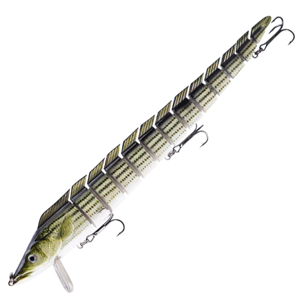 Lifelike S-Shape Jointed Swimbait – 9” 1.48oz Eel Fishing Lure | Ultimate Realistic Action for Trophy Catches