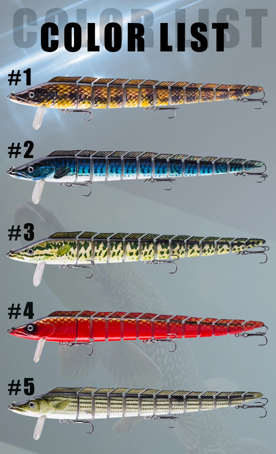 Lifelike S-Shape Jointed Swimbait – 9” 1.48oz Eel Fishing Lure | Ultimate Realistic Action for Trophy Catches