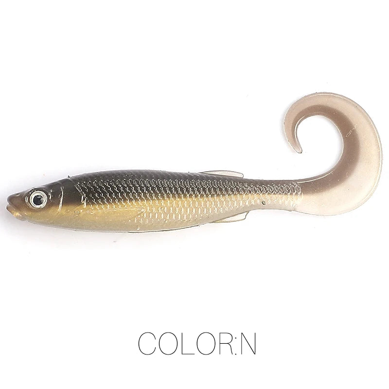 Soft Bait Fishing Lures – 5cm/6.5cm with 3D Eyes for Pike, Zander & Predator Fishing