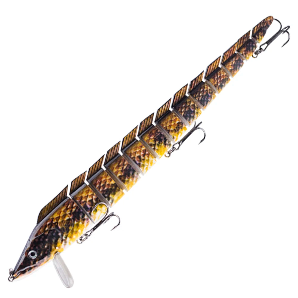 Lifelike S-Shape Jointed Swimbait – 9” 1.48oz Eel Fishing Lure | Ultimate Realistic Action for Trophy Catches