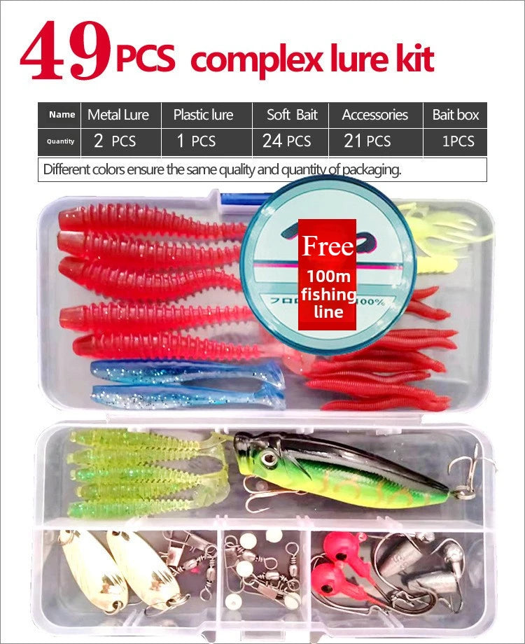 Ultimate Fishing Lure Kit – Soft & Hard Baits | Crankbaits, Jigs, Spoons & Minnows for Bass & Pike – Tackle Box Included