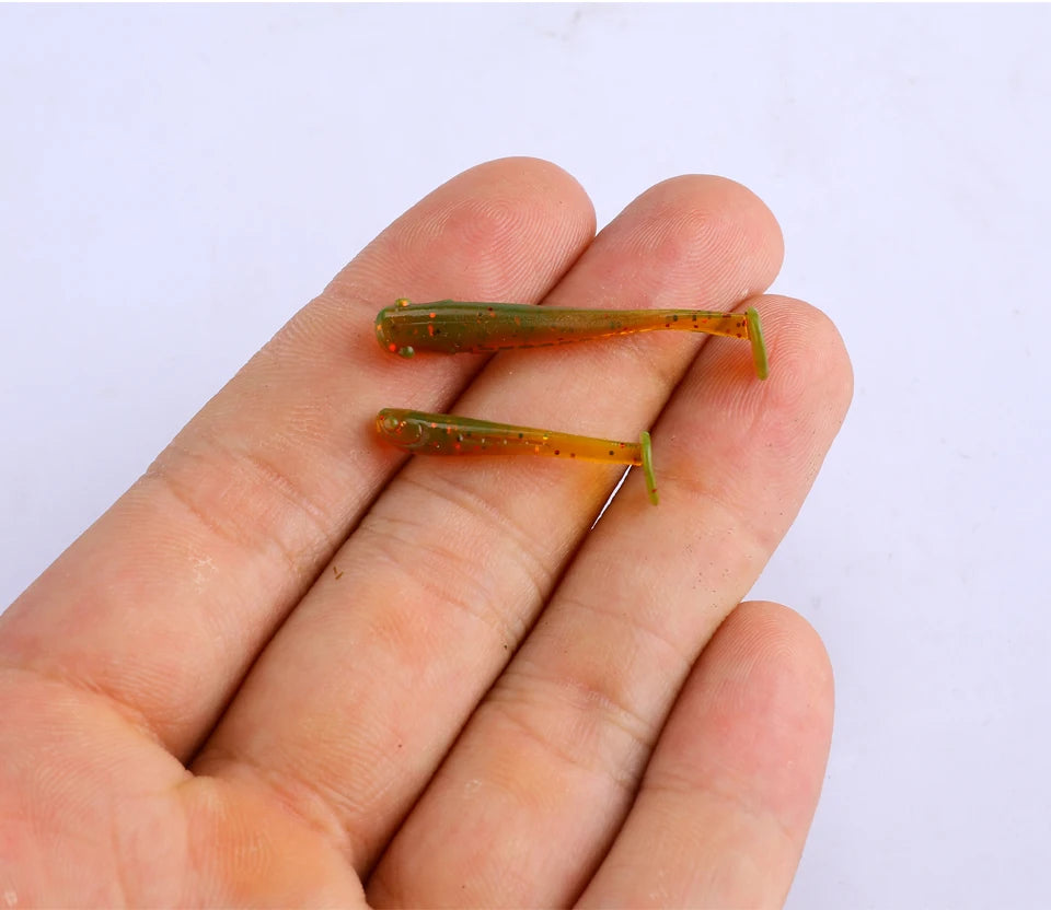 Soft Minnow Fishing Lures – 4cm (30pcs) & 2.7cm (50pcs) – Sinking Tremor Bait