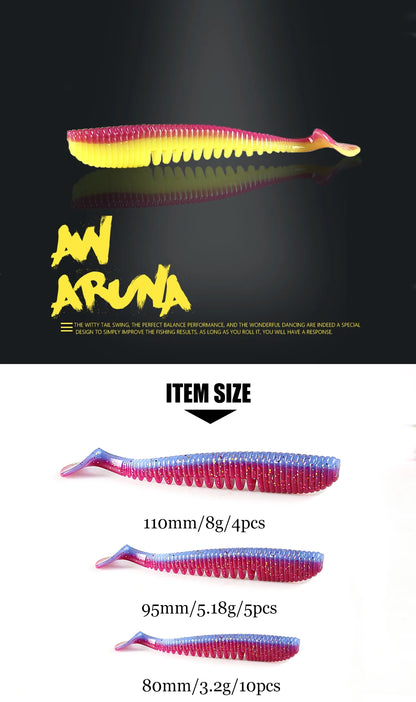 Soft Fishing Lures – 5cm, 8cm, 9.5cm, 11cm | Artificial Bait for Pike & Predators | Premium Tackle