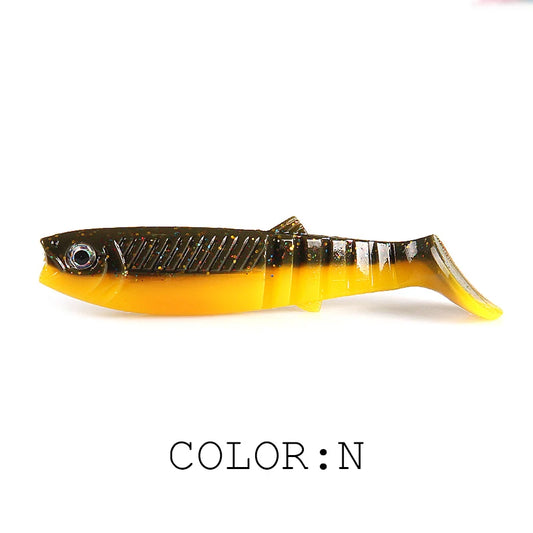 NEW 2025 Cannibal Baits – 3D Bicolor Scented Soft Lures | 96mm, 80mm, 62mm | T-Tail Fishing Bait