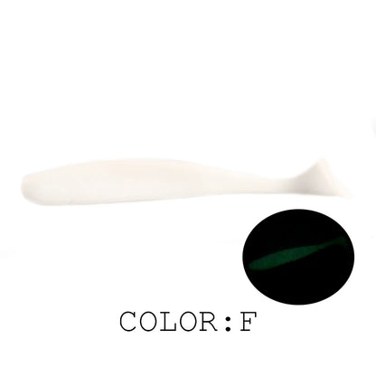 Soft Lures Baits Fishing Lure Double Color Silicone Bait T-Tail