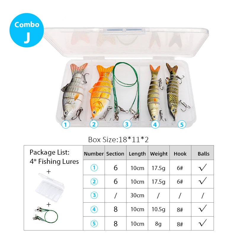 Premium Hard Crankbait Set – 5pcs Fishing Lures for Bass, Pike & Predators