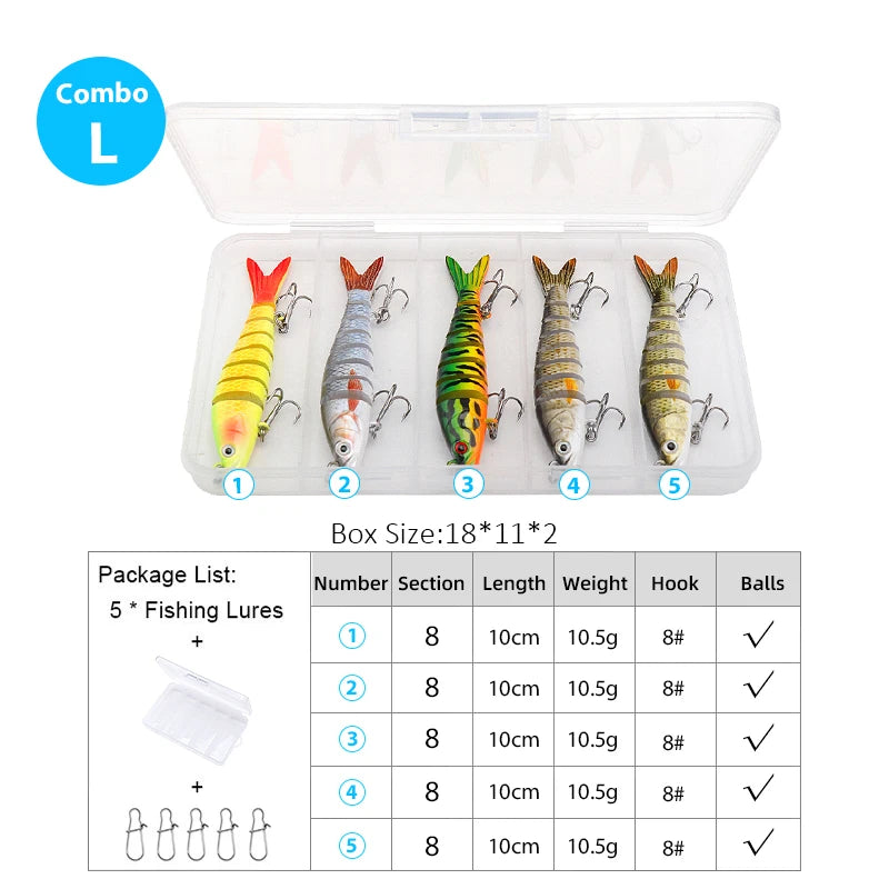 Premium Hard Crankbait Set – 5pcs Fishing Lures for Bass, Pike & Predators